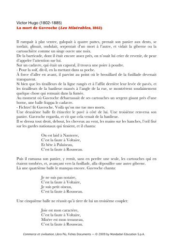 Victor Hugo (1802-1885) Il rampait à plat ventre ... - Pianetascuola