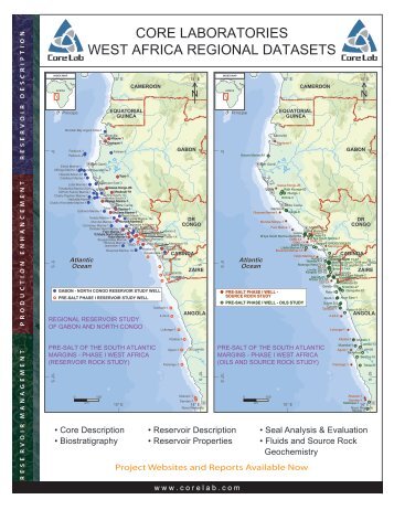 CORE LABORATORIES WEST AFRICA REGIONAL DATASETS