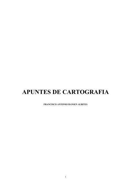 Apuntes de Cartografía. - Inegi