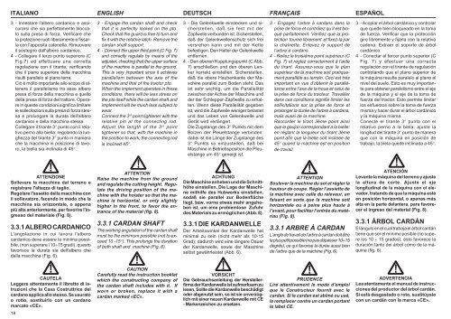 uso e manutenzione / parti di ricambio use and maintenance ... - Opico