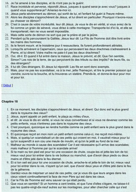 Bible LSG - Index Bible - Alleluia France