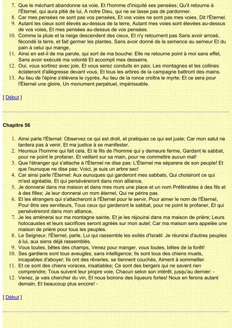 Bible LSG - Index Bible - Alleluia France