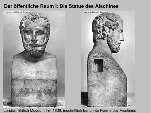 Die Statue des Aischines