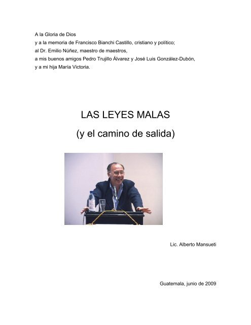 0014 Mansueti Las Leyes Malas Pdf Archipielago Libertad