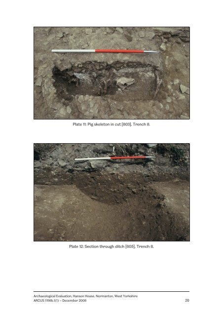 Archaeological Evaluation at Hanson House, Normanton, West ...