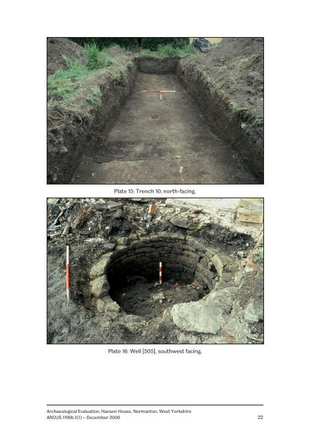 Archaeological Evaluation at Hanson House, Normanton, West ...