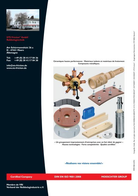 Revêtement de tambour en céramique pour les systèmes de ...