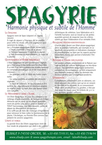 tonique des nerfs - Elixalp