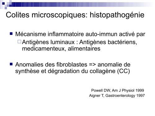 Colites microscopiques - Hepato Web