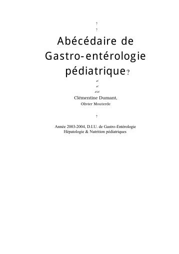 Abécédaire allégé (pdf) - Pediatrie.be