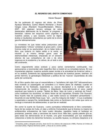 El regreso del perfecto idiota latinoamericano.pdf - Archipielago ...