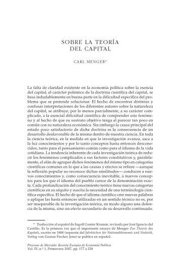 0002 Menger - Sobre la teoria del capital.pdf - Archipielago Libertad