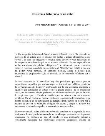 0013 Chodorov - El sistema tributario es un robo.pdf - Archipielago ...