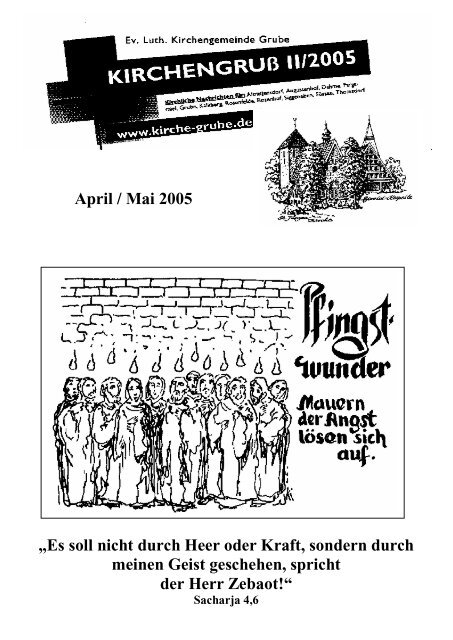 April / Mai 2005 - Luth. Kirchengemeinde Grube - Ev.-Luth ...