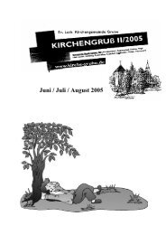 Juni / Juli / August 2005 - Luth. Kirchengemeinde Grube - Ev.-Luth ...