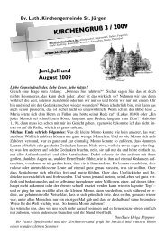 St. Jürgen Kirche - Luth. Kirchengemeinde Grube - Ev.-Luth ...