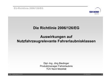 EU-Richtlinie 2006/126/EG - Archiv - IAA