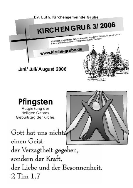 Pfingsten - Luth. Kirchengemeinde Grube - Ev.-Luth ...