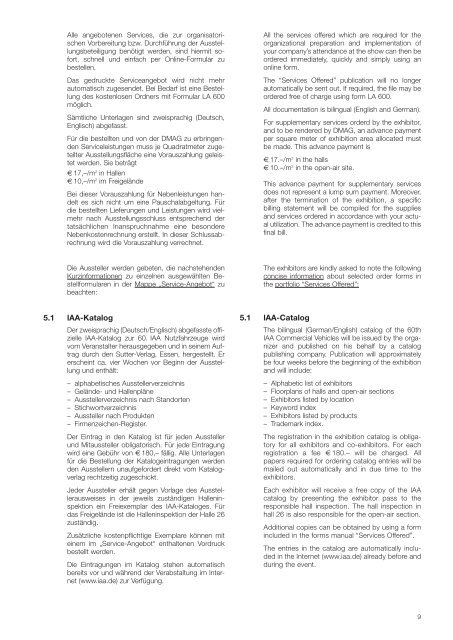 Organisatorische und Technische Richtlinien - Archiv - IAA