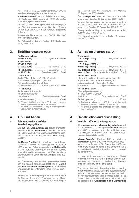 Organisatorische und technische Richtlinien ... - Archiv - IAA