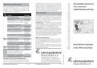 Schwerbehinderung Vor Und Nach Lebertransplantation ...