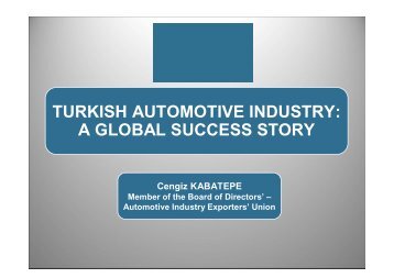 turkish automotive industry: a global success story - Archiv