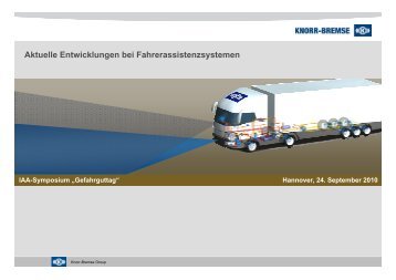 Aktuelle Entwicklungen bei Fahrerassistenzsystemen - Archiv - IAA