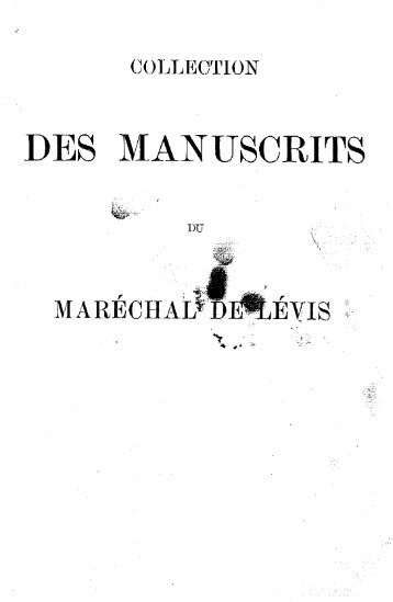 DES MANUSCRITS