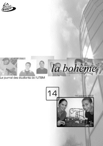 la bohème - Association des étudiants de l'UTBM