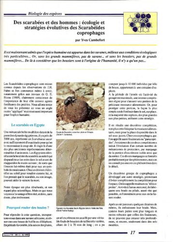 Des scarabées et des hommes / Insectes n° 80 - Inra
