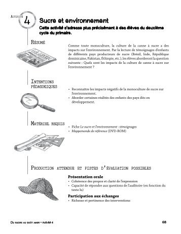 Sucre et environnement - UQAM