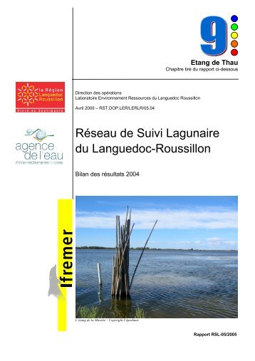 Etang de Thau - Réseau de Suivi Lagunaire - Cépralmar