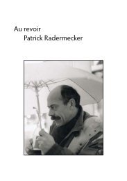 Au revoir Patrick Radermecker - Esa