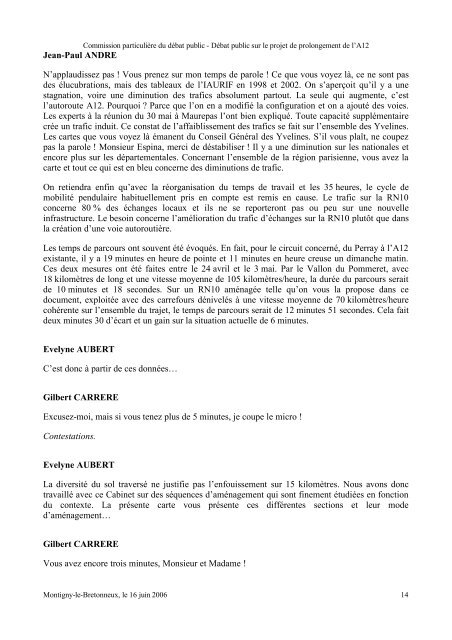 Verbatim au format PDF - Commission nationale du débat public