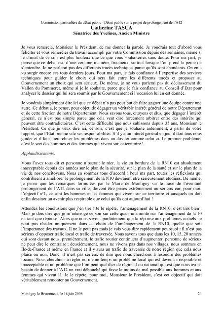 Verbatim au format PDF - Commission nationale du débat public