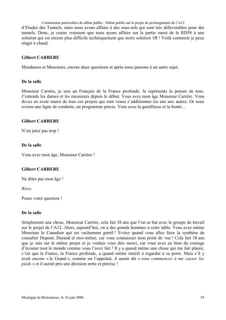 Verbatim au format PDF - Commission nationale du débat public