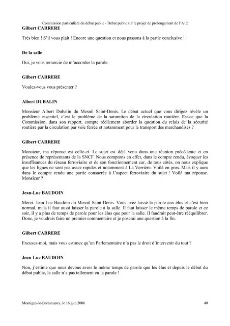 Verbatim au format PDF - Commission nationale du débat public