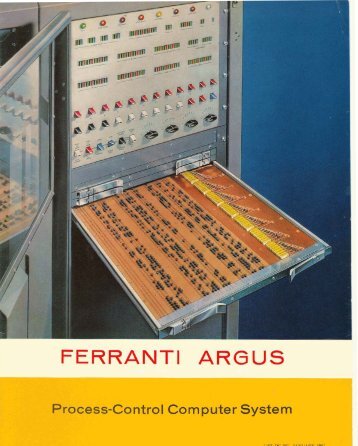 Ferranti Argus Process-Control Computer System, 1961