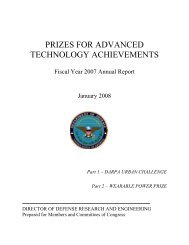 PRIZES FOR ADVANCED TECHNOLOGY ACHIEVEMENTS - Darpa