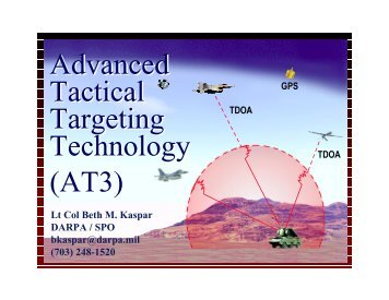 Advanced Tactical Targeting Technology (AT3) Advanced ... - Darpa