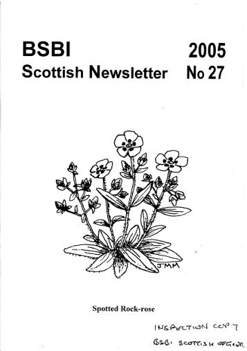 No. 27, 2005 - BSBI Archive - Botanical Society of the British Isles