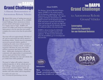 Grand Challenge Brochure - Defense Advanced Research Projects ...