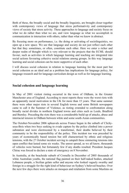 cohesion - European Centre for Modern Languages