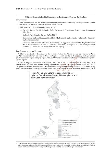 Farming in the Uplands - ARCHIVE: Defra