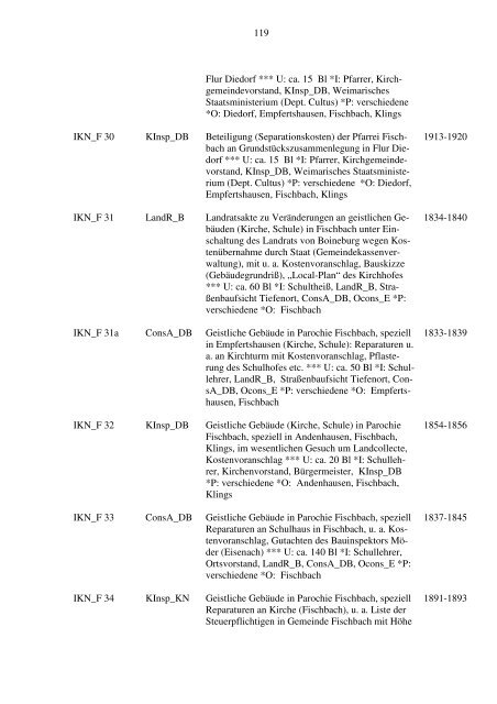 Teil I Inspektion Kaltennordheim - Kirchliche Archive und ...