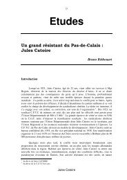 Catoire Jules - Résistance dans le Pas-de-Calais