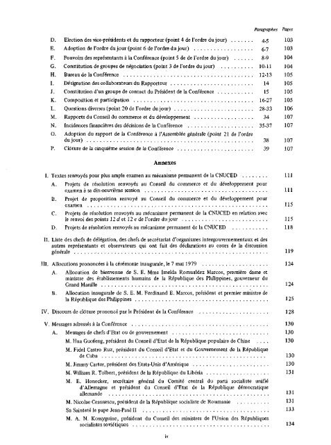 Actes de la Conférence des Nations Unies sur le commerce ... - unctad