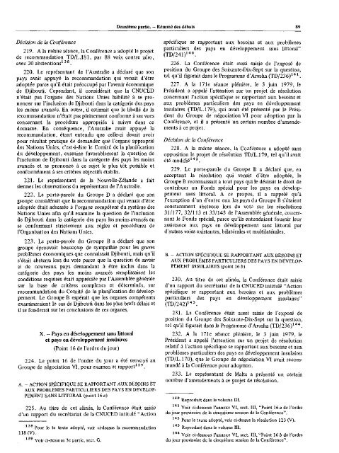 Actes de la Conférence des Nations Unies sur le commerce ... - unctad