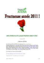 MYTHES ET LEGENDES DES TIC - Forum Atena