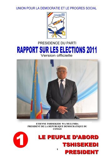 LE PEUPLE D'ABORD TSHISEKEDI PRESIDENT - UDPS